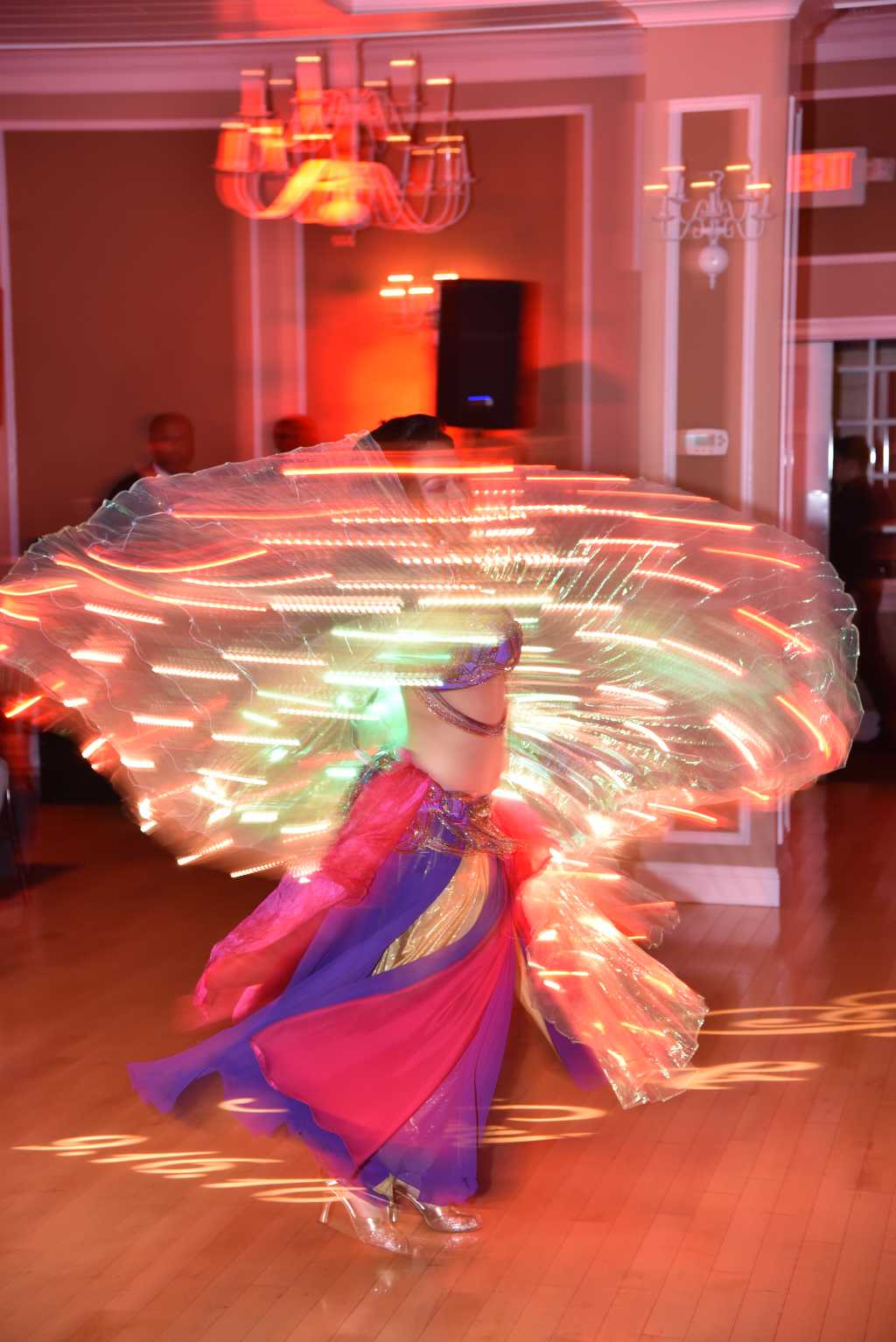 Yasmine Belly Dancing in a Flurry of Light