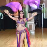 Yasmine Belly Dancing With Fan Veils